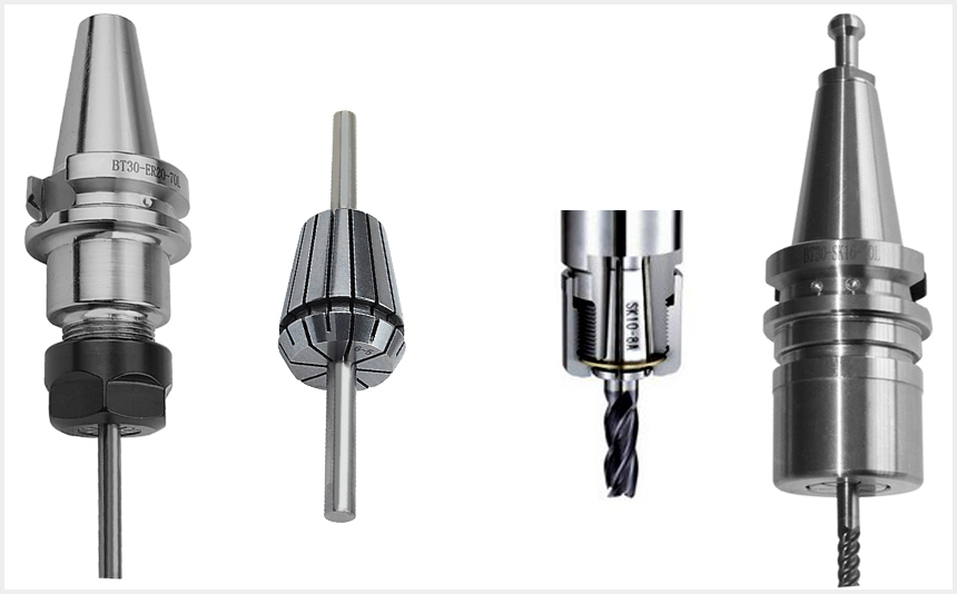 er筒夾和sk筒夾配用刀柄圖